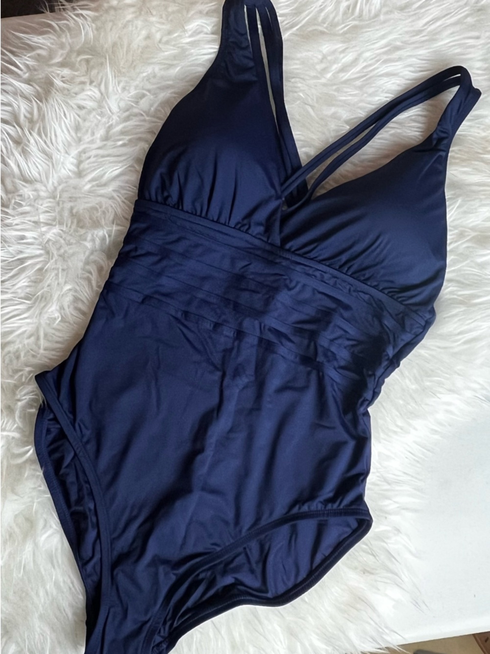 La Blanca Deep Navy One-Piece Swimsuit